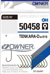 Крючок OWNER Tenkara Down w/eye brown №8 10шт
