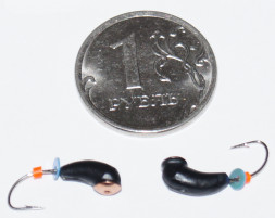 Мормышка вольфрамовая Уралка 4 с коронкой Медь 414