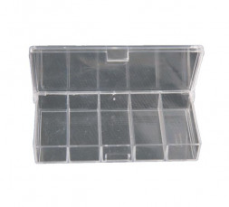 Коробка СВ-01 прозрачная 100*50*17мм 5отд. Три кита