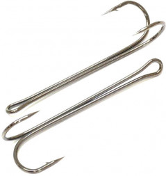 Крючок-двойник FLAGMAN Double Hook Long SS №1 4шт FDH-L01