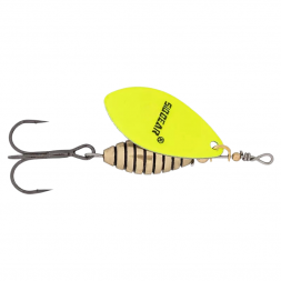 Блесна SIBBEAR вращающаяся Meteoro №1 L  50 мм, W  6.5 гр, C  Shartreuse