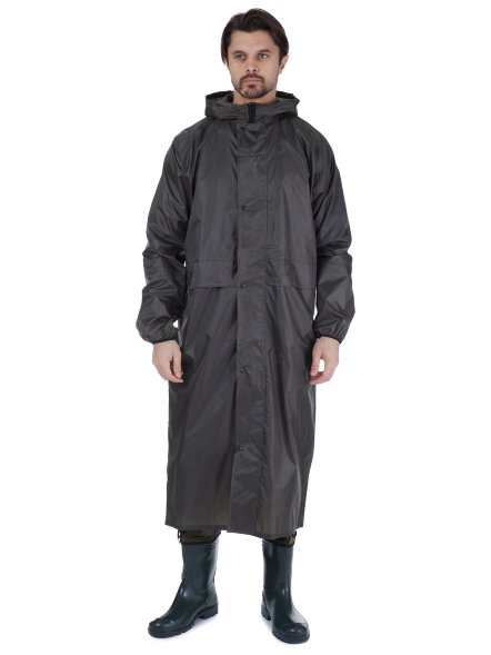 Плащ Skadi влагозащ. проклеен. Роса, ткань Taffeta PU 3000 мм цв. хаки, р.60-62
