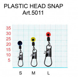 Застежка FISH SEASON с вертлюгом пластик №S 10кг 5шт 5011-SF