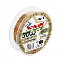 Леска IAM 3D Fishing Line 100m, диаметр 0,12 мм Хамелеон