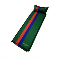 Коврик самонадувной President Fish 3см зел. с подголов. 192*66 8803005